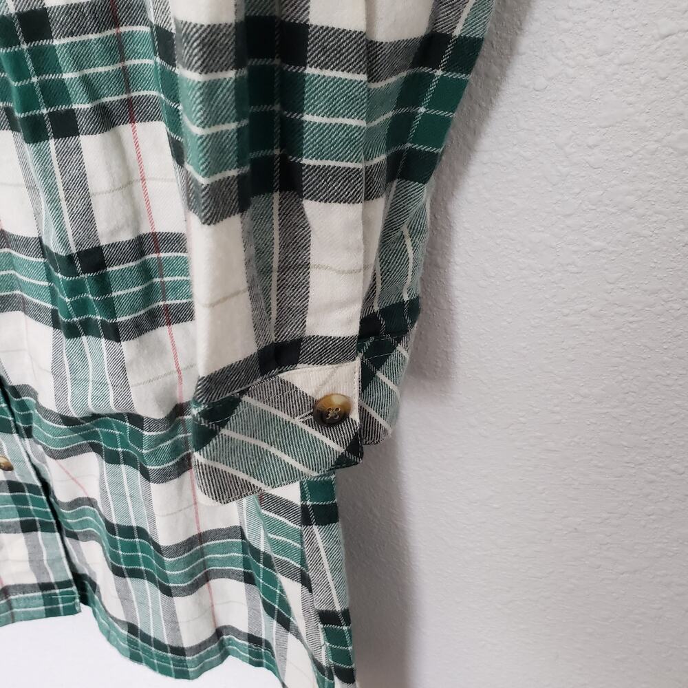 Columbia Women's Size Medium Holly Hideaway Plaid Flannel Dress **Read Desc - Picture 3 of 7